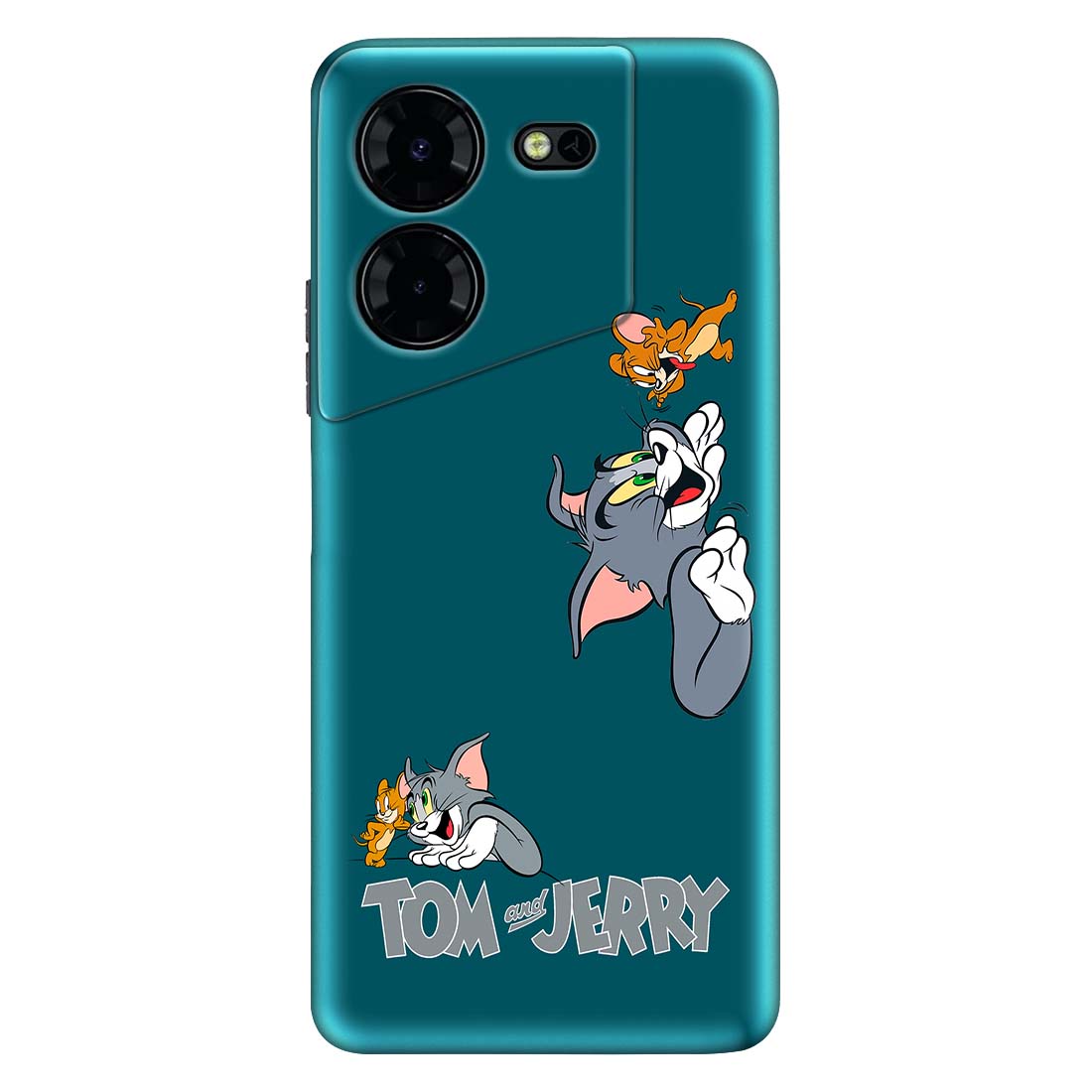 Tom and jerry Love Tecno Pova Premium Emboss Mobile cover