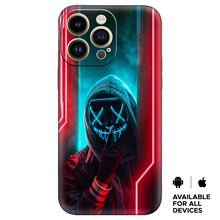 Load image into Gallery viewer, Neon Light With Joker Premium Embossed Mobile cover
