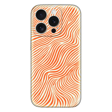 Load image into Gallery viewer, Orange retro liquid swirl cover case