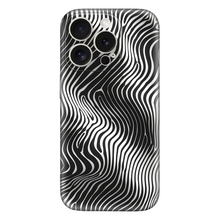 Load image into Gallery viewer, Black thin waves Design case