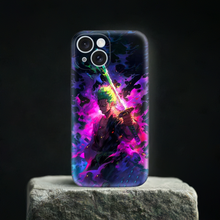Load image into Gallery viewer, A man with green hair holding a sword - one piece Embossed Mobile Cover