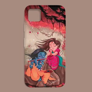 Radhe Krishna Water Art Printed Soft Silicone Mobile Back Cover