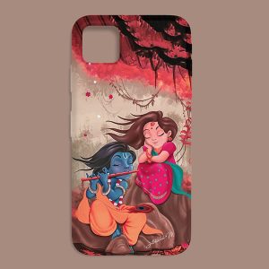 Mobile Back Cover Art Radhe Krishna Water Art Printed Soft