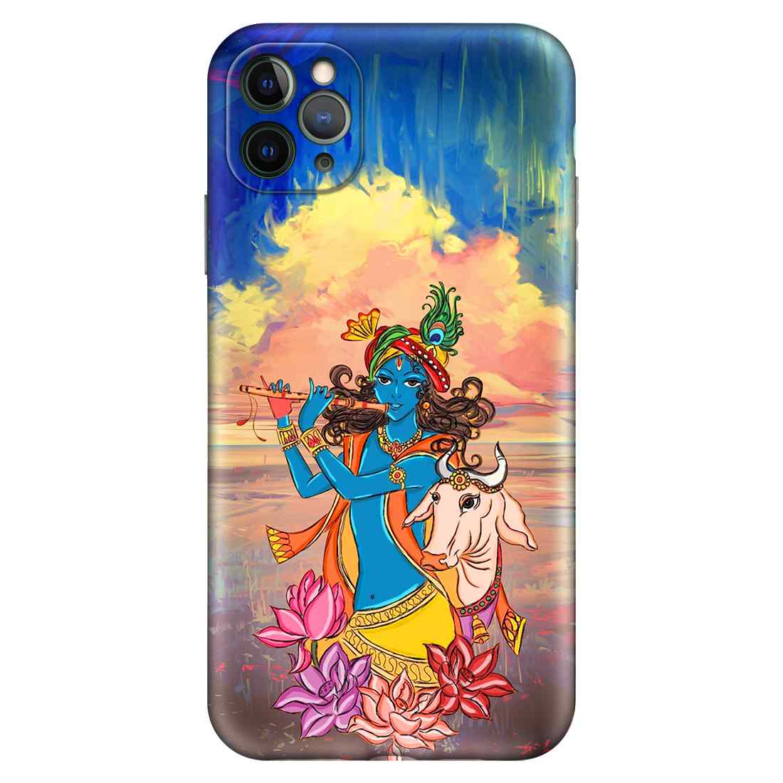 Lord Krishna IPHONE 11 PRO MAX Premium Embossed Mobile cover