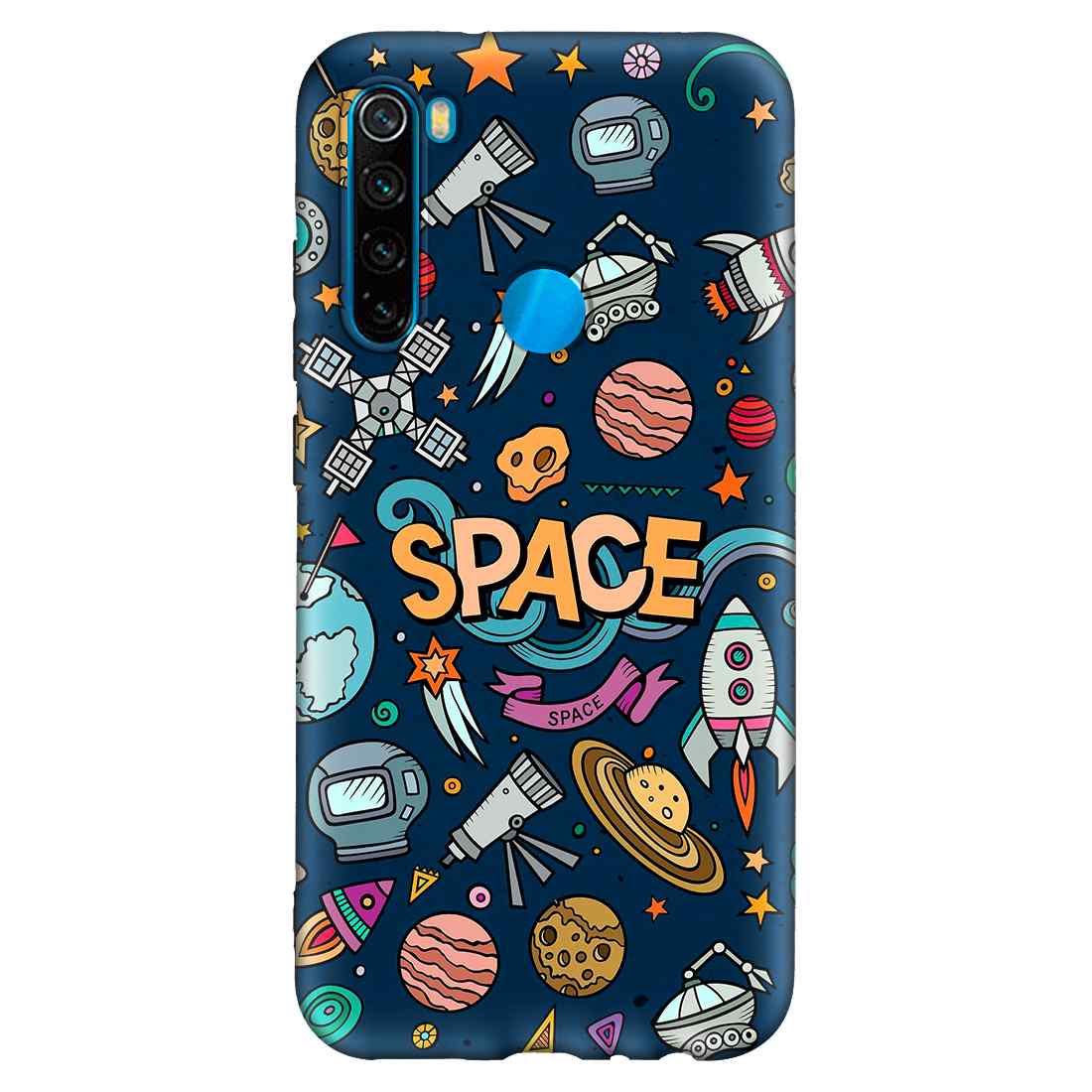 Space Equipment Xiaomi Redmi Note Premium Embossed Mobile cover