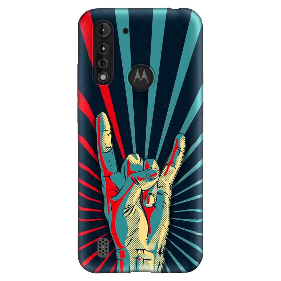 Hand in Rock Moto G8 Power Lite Premium Emboss cover