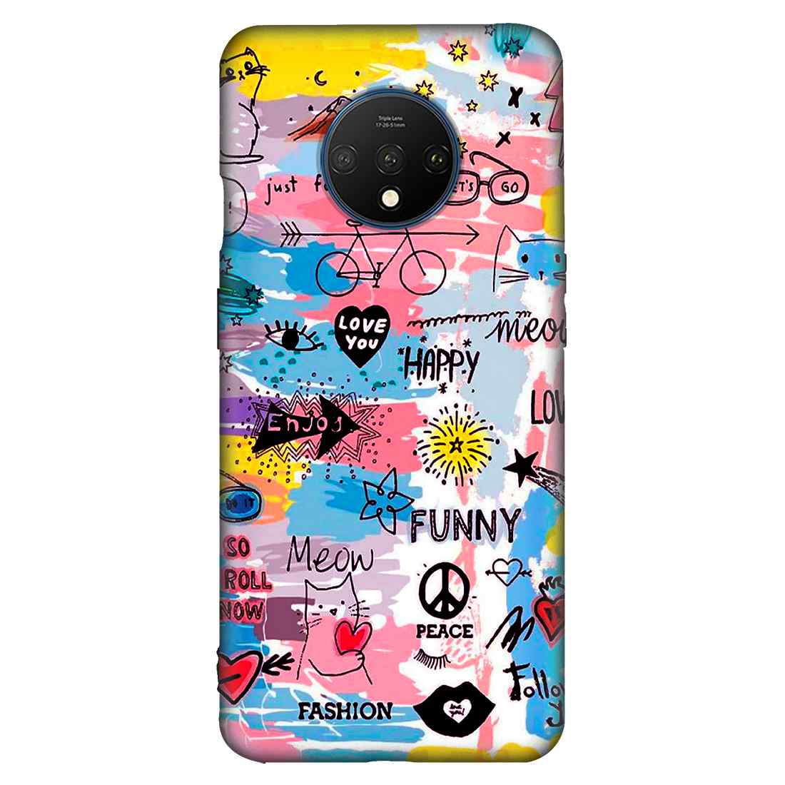 Art Of Design ONEPLUS 7T Premium Embossed Mobile cover – Covertubes