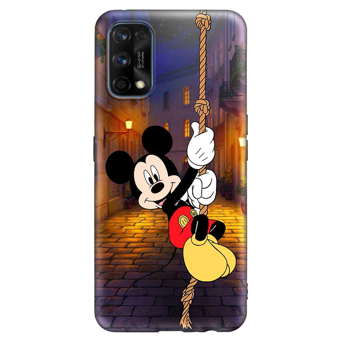 Mickey Mouse Fly above Height Realme Pro Premium Embossed Mobile