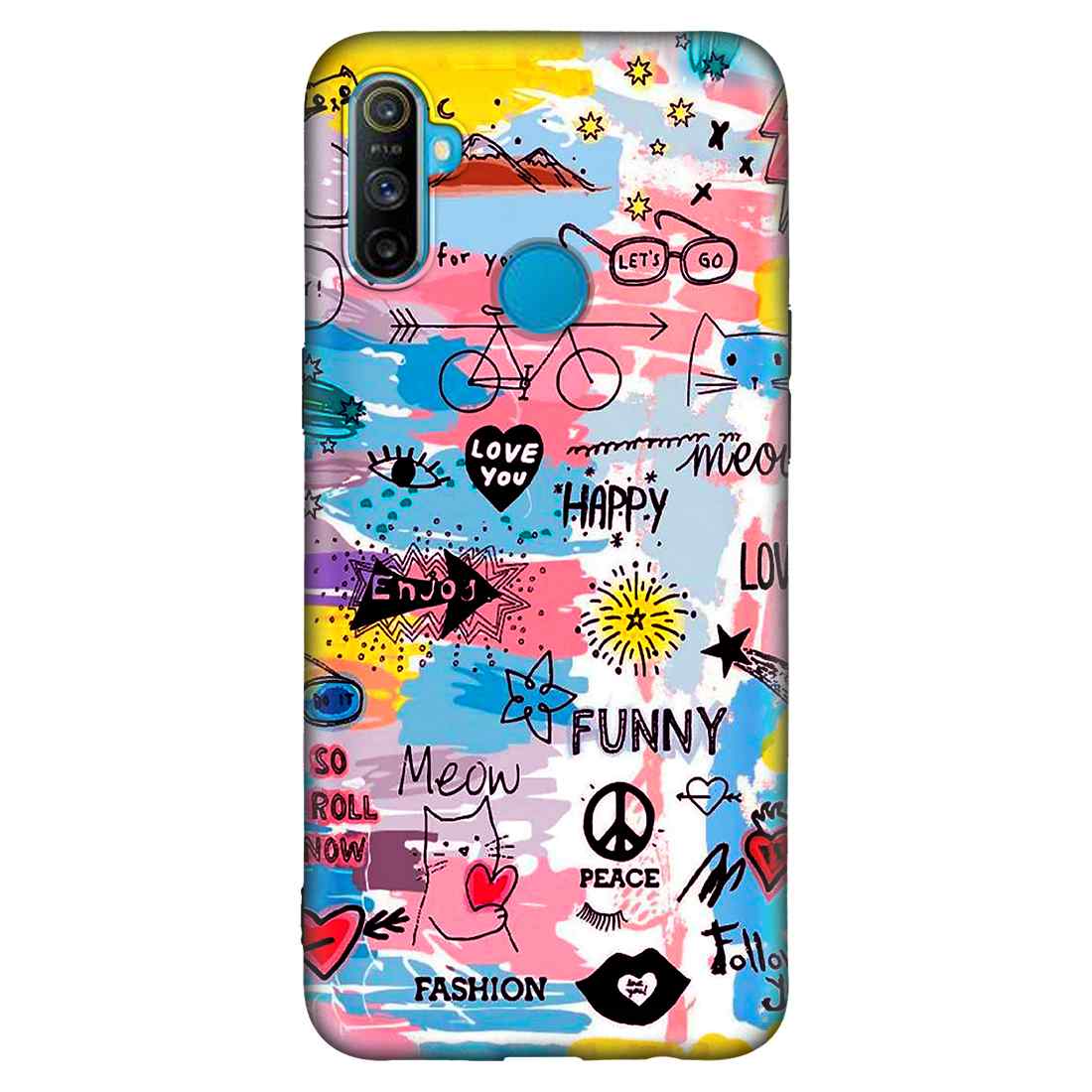 Art Of Design Realme Narzo 10A Premium Embossed Mobile cover