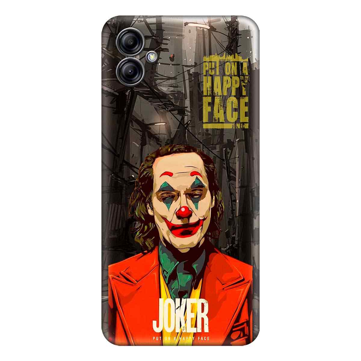 JOKER Put on Happy Face Samsung M04 Premium Emboss cover Covertubes