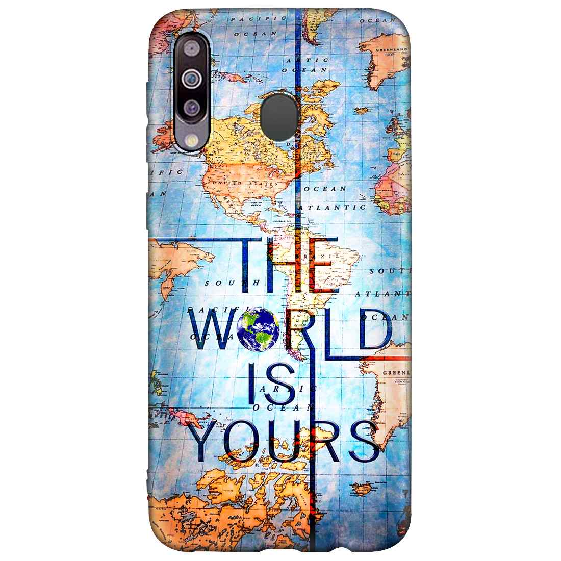 The World IS Yours Samsung M30 Premium Embossed Mobile cover