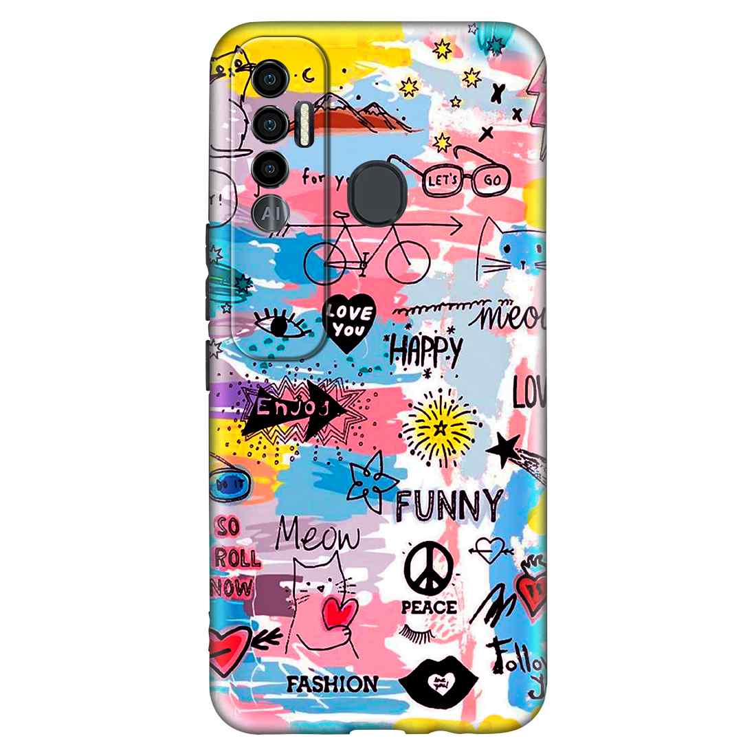 Amazon Tecno Spark Back Cover For Tecno Spark7 Pro Fashion Matte