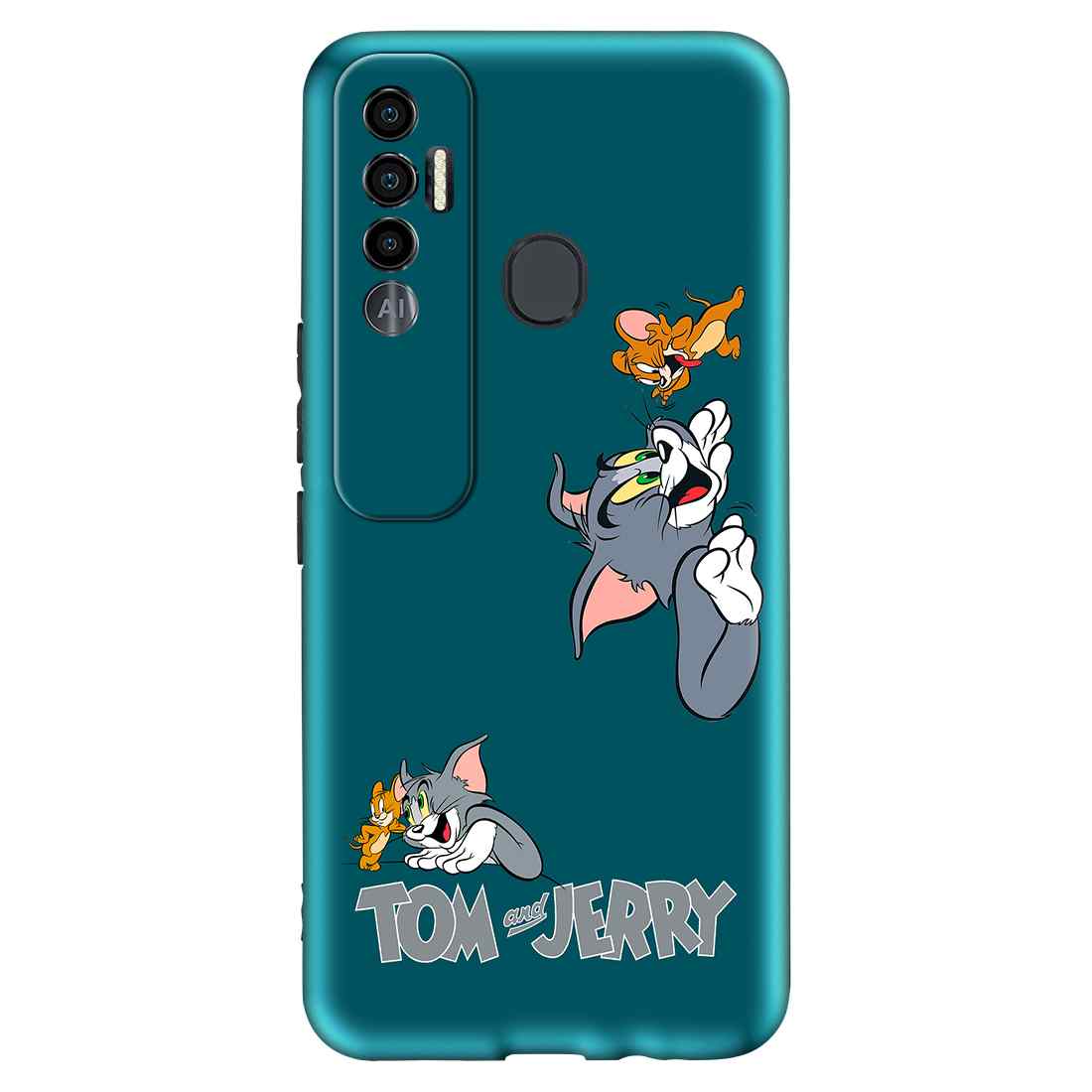Tom and jerry Love Tecno Spark Pro Premium Embossed Mobile cover