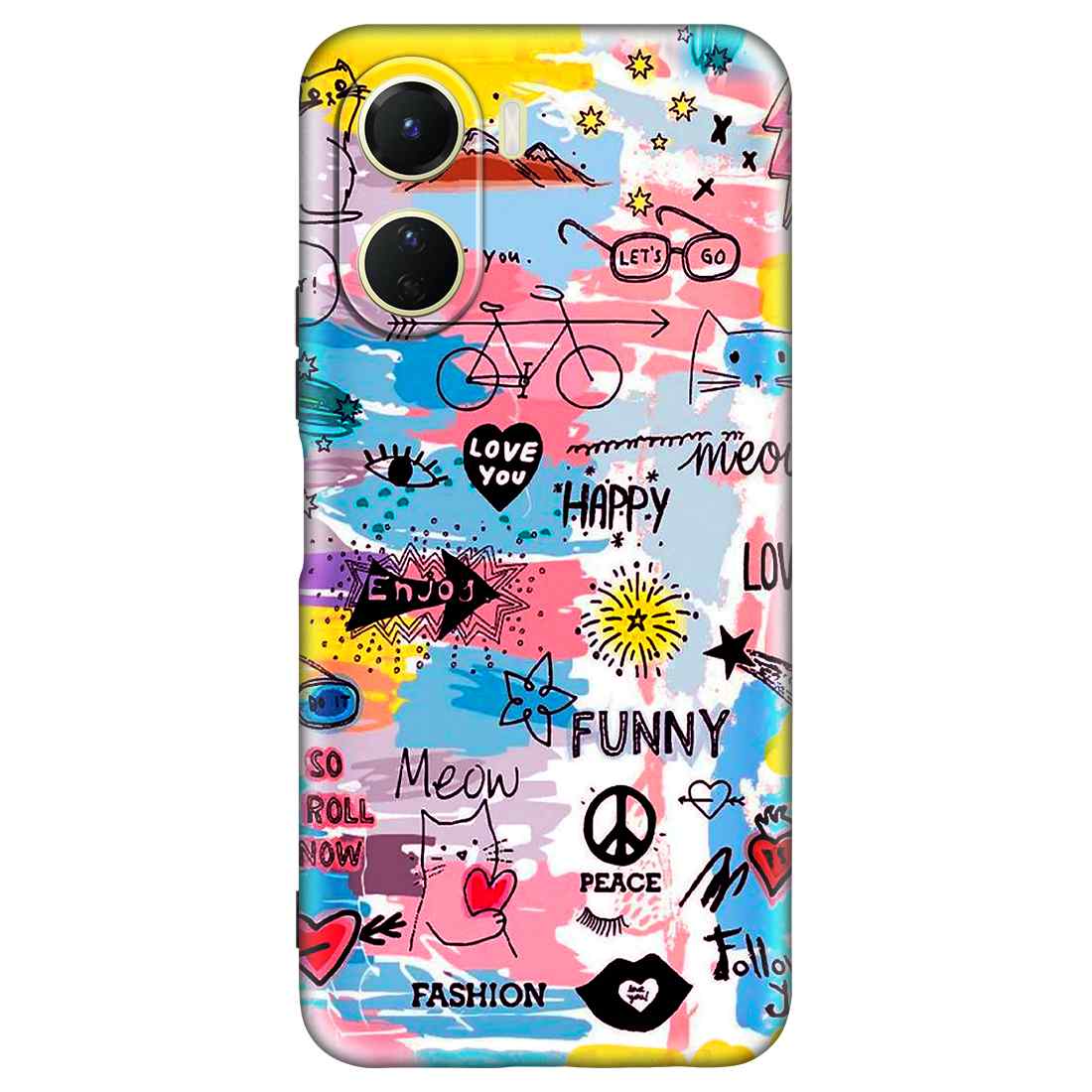 Art Of Design VIVO T2X Premium Embossed Mobile cover Covertubes