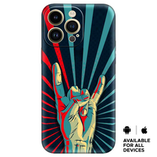 Load image into Gallery viewer, Hand in Rock Premium Embossed Mobile cover
