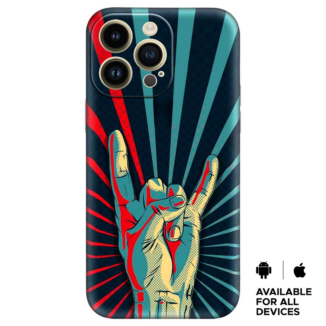 Hand in Rock Premium Embossed Mobile cover