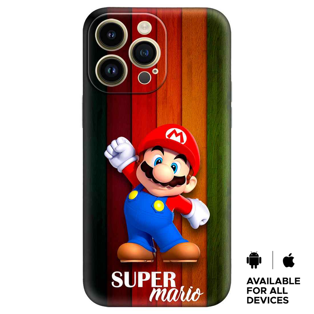 Illustrator Super Mario Premium Embossed Mobile cover