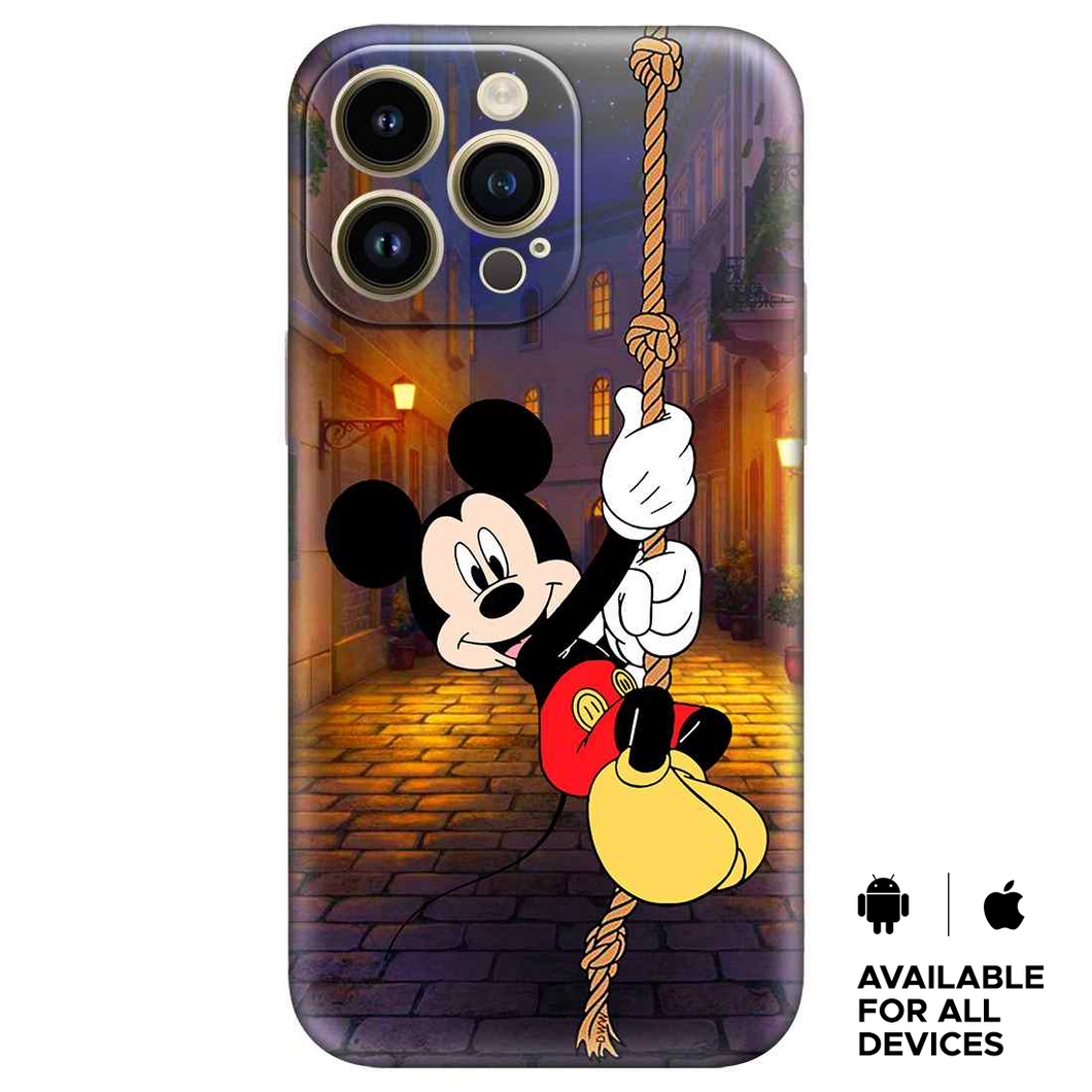 Mickey Mouse Fly above Height Premium Embossed Mobile cover