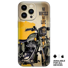 Load image into Gallery viewer, No Wheels No Life Premium Embossed Mobile cover

