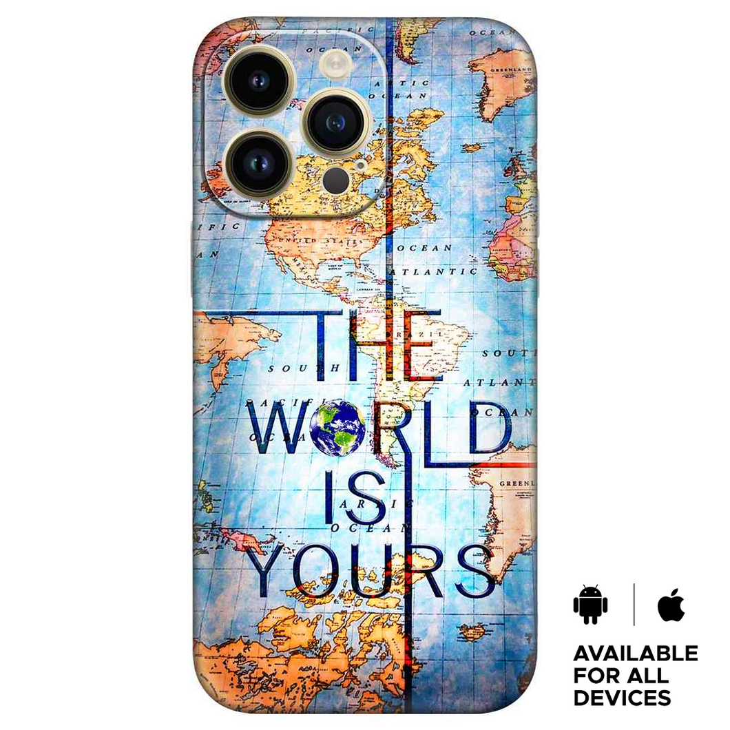 The World IS Yours Premium Embossed Mobile cover