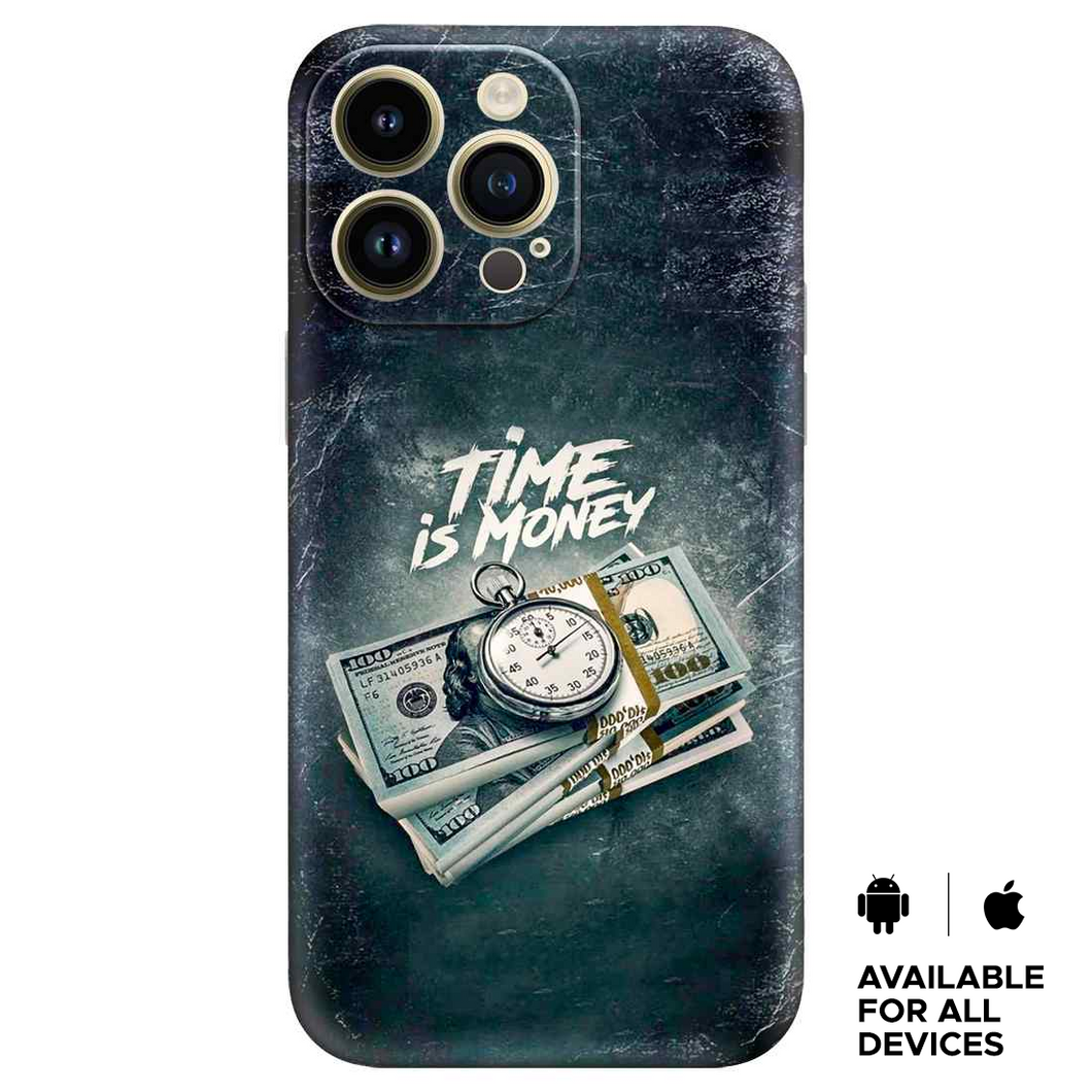 Time is Money Premium Embossed Mobile cover
