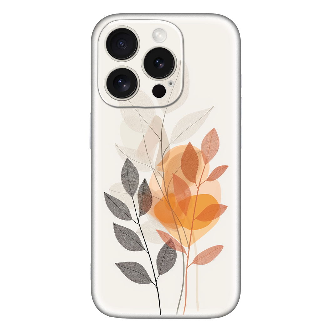 Aesthetic minimal Abstract Art  leaf Mobile case