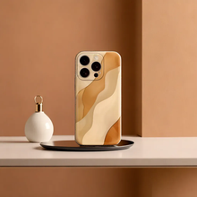 Load image into Gallery viewer, minimal marbal stripes design phone case
