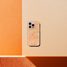 Load image into Gallery viewer, Orange retro liquid swirl cover case
