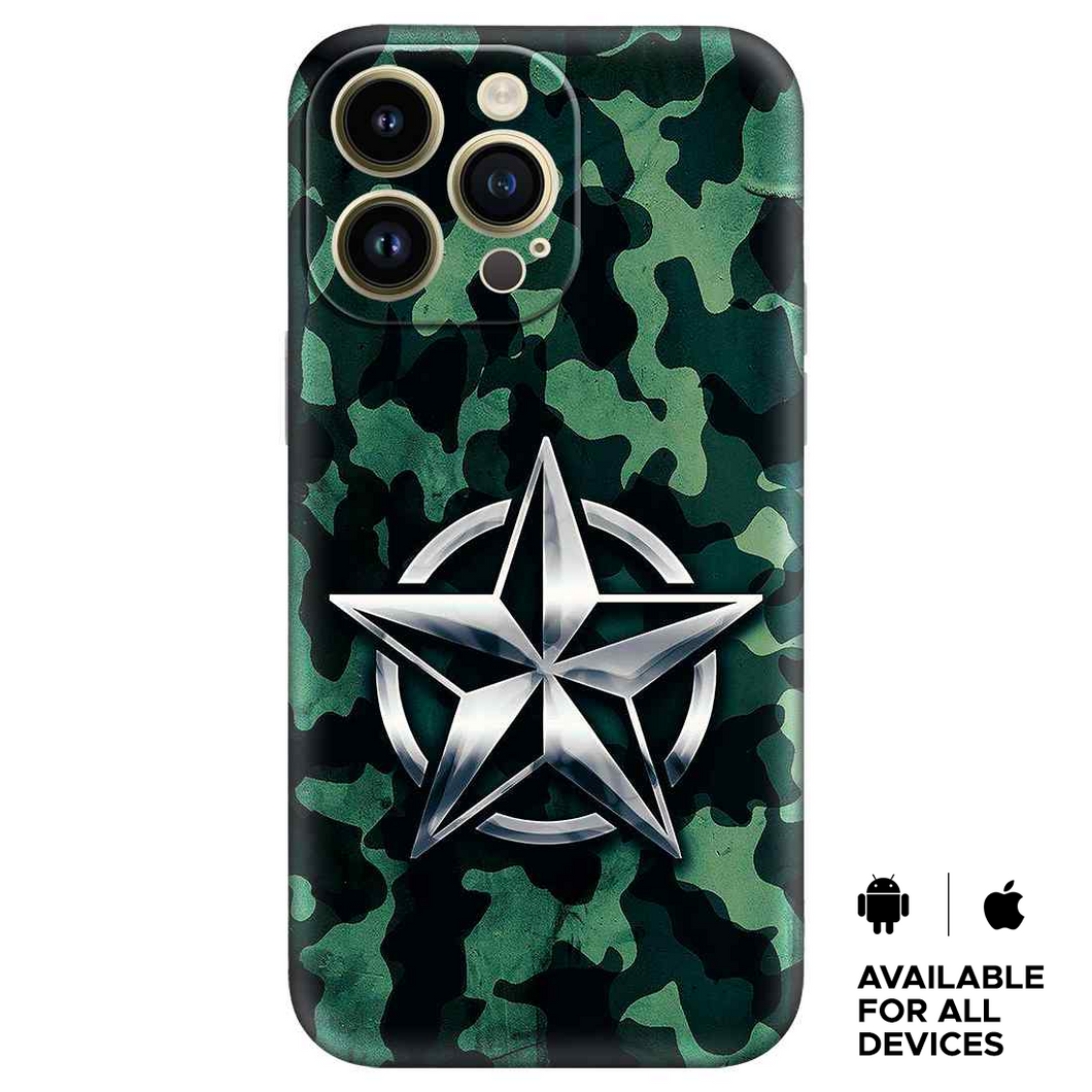 camouflage Captain Premium Embossed Mobile cover