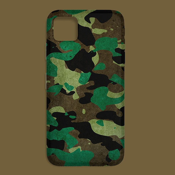 Seamless Camouflage Pattern Vector Printed Soft Silicone Mobile Back Cover