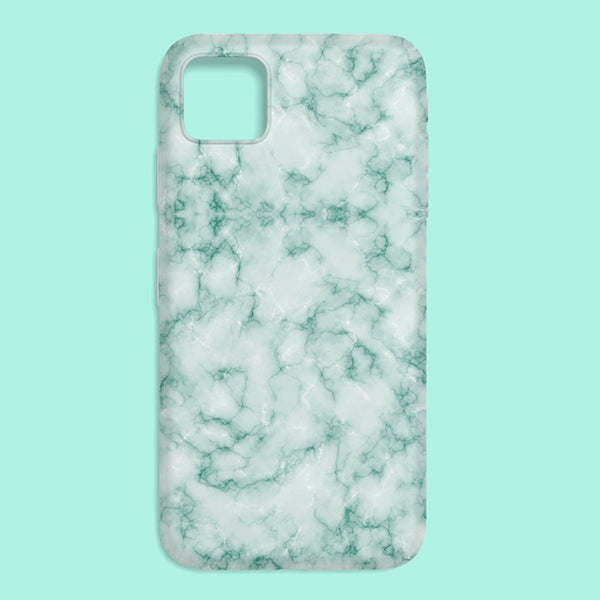Jet Stream Green Marble Printed Soft Silicone Mobile Back Cover